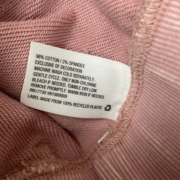 Women's Mid-Rise Acid Wash Pink Palms Jogger Pants - JoyLab NWT - Picture 8 of 8